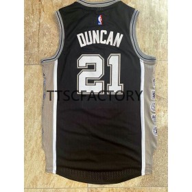 Dres San Antonio Spurs DUNCAN 21 Retro Crno Swingman - Muške